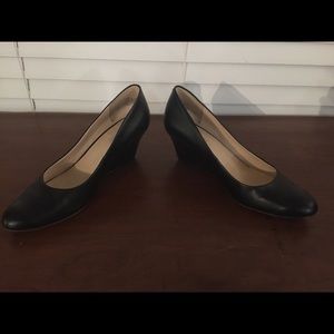 Nine West Black Wedge Heels - Size 8.5